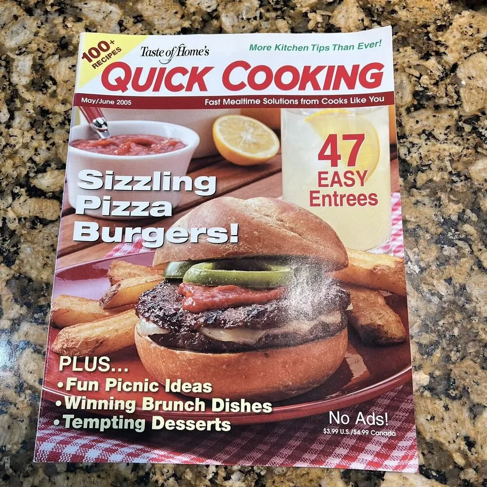 Lot Of Taste Of Homes Quick Cooking Back Issues Recipes Magazines 2005 set Of 6